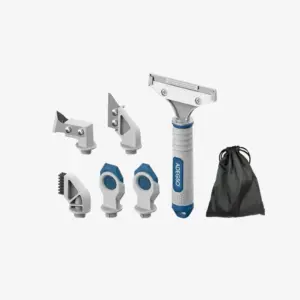 Multi-functional scraper and caulking kit